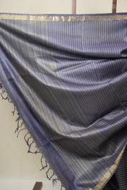 Purple Tussar Silk Saree - SRPTSS1798