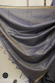 Purple Tussar Silk Saree - SRPTSS1798