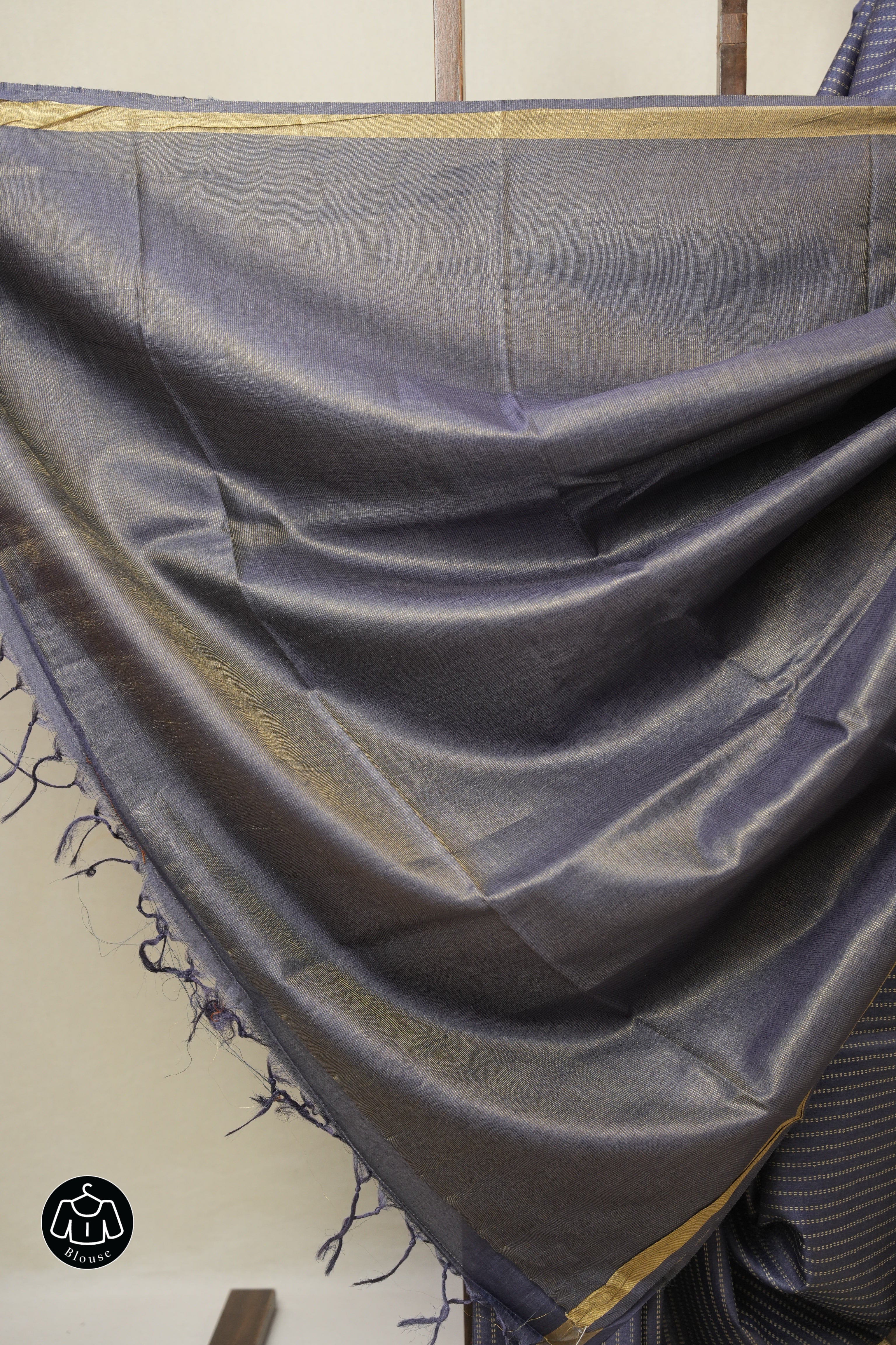Purple Tussar Silk Saree - SRPTSS1798