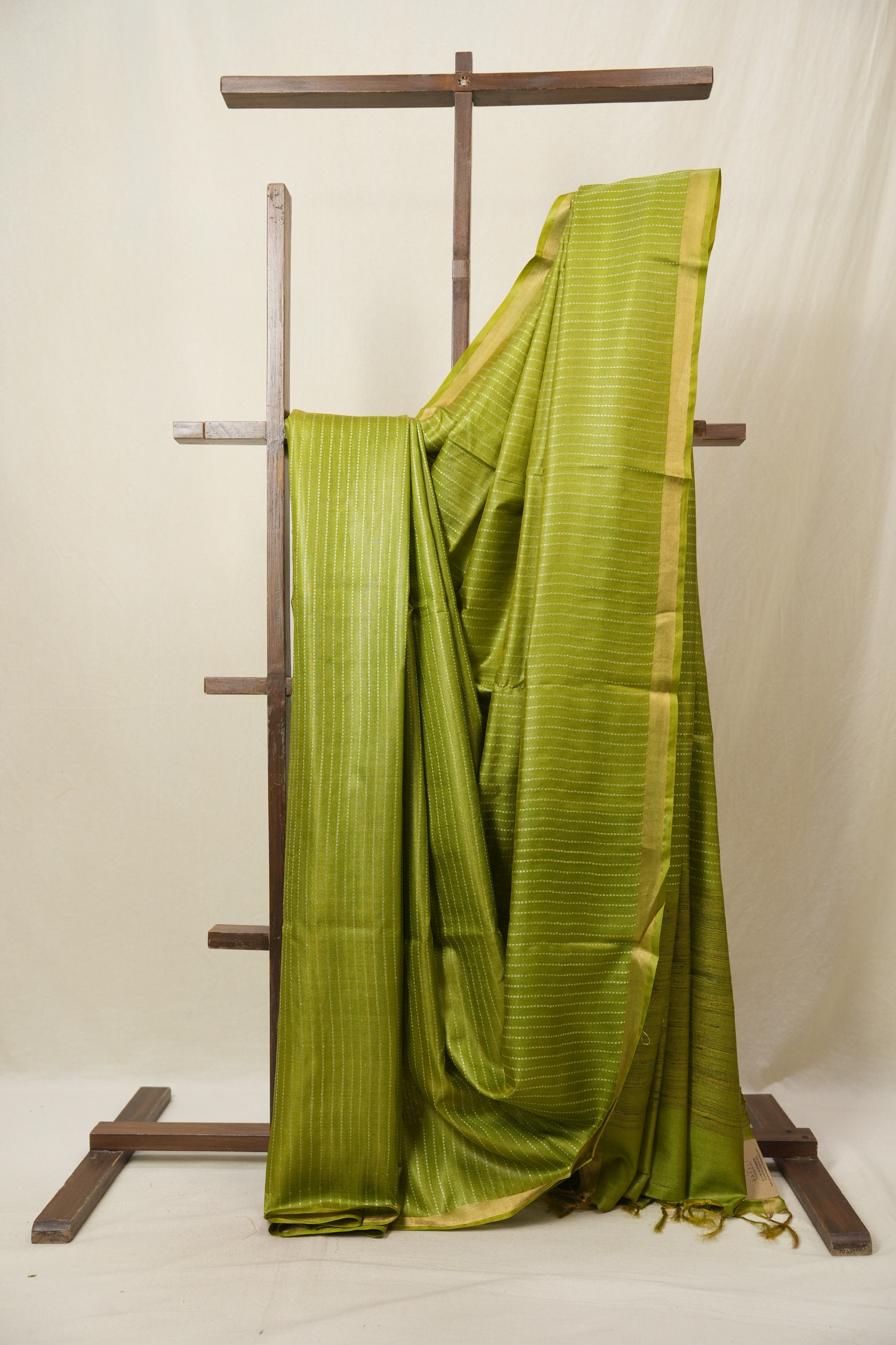 Green Tussar Silk Saree - SRGTSS1789