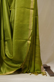Green Tussar Silk Saree - SRGTSS1789