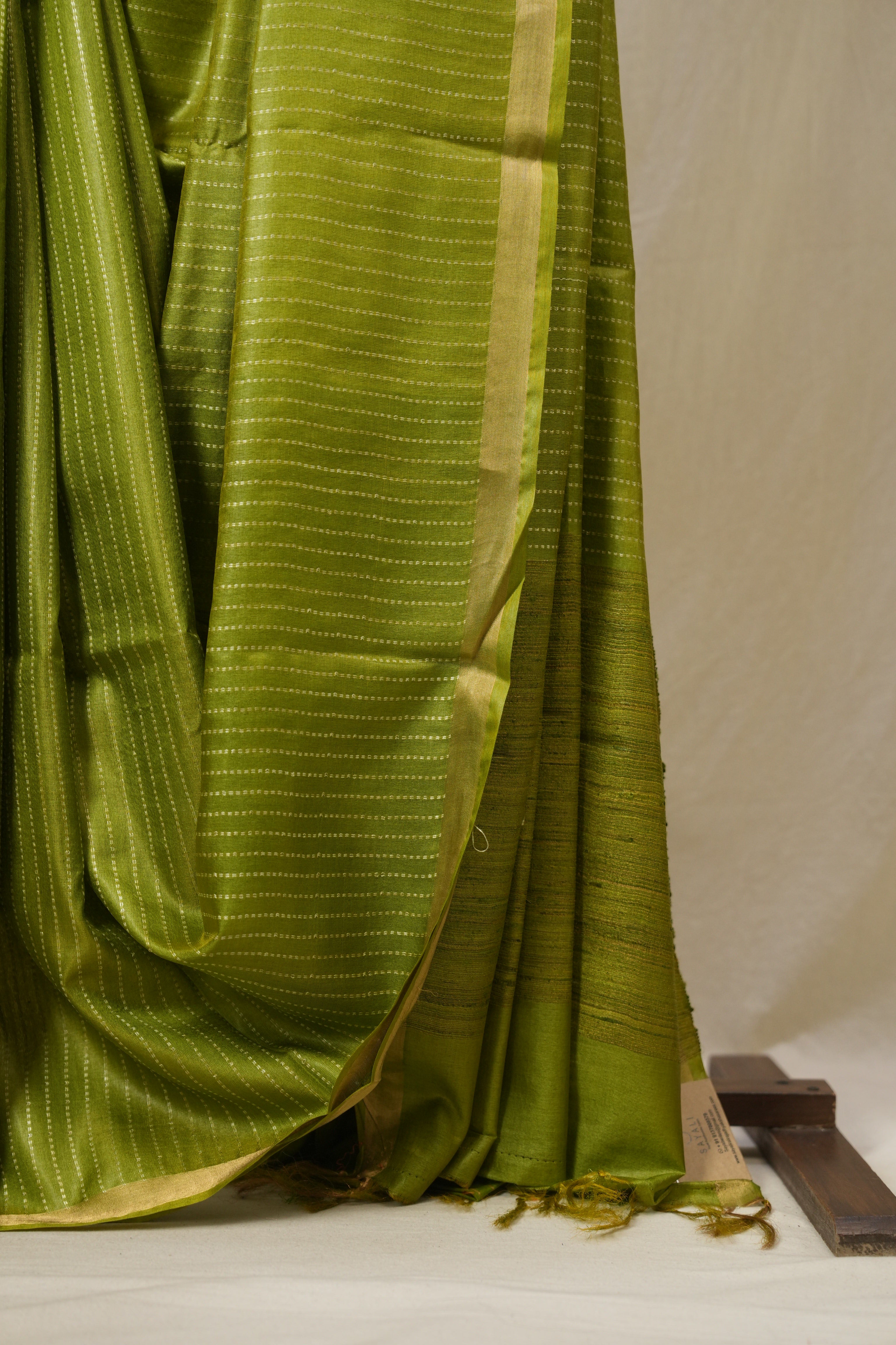 Green Tussar Silk Saree - SRGTSS1789