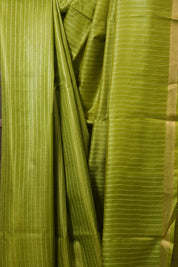Green Tussar Silk Saree - SRGTSS1789