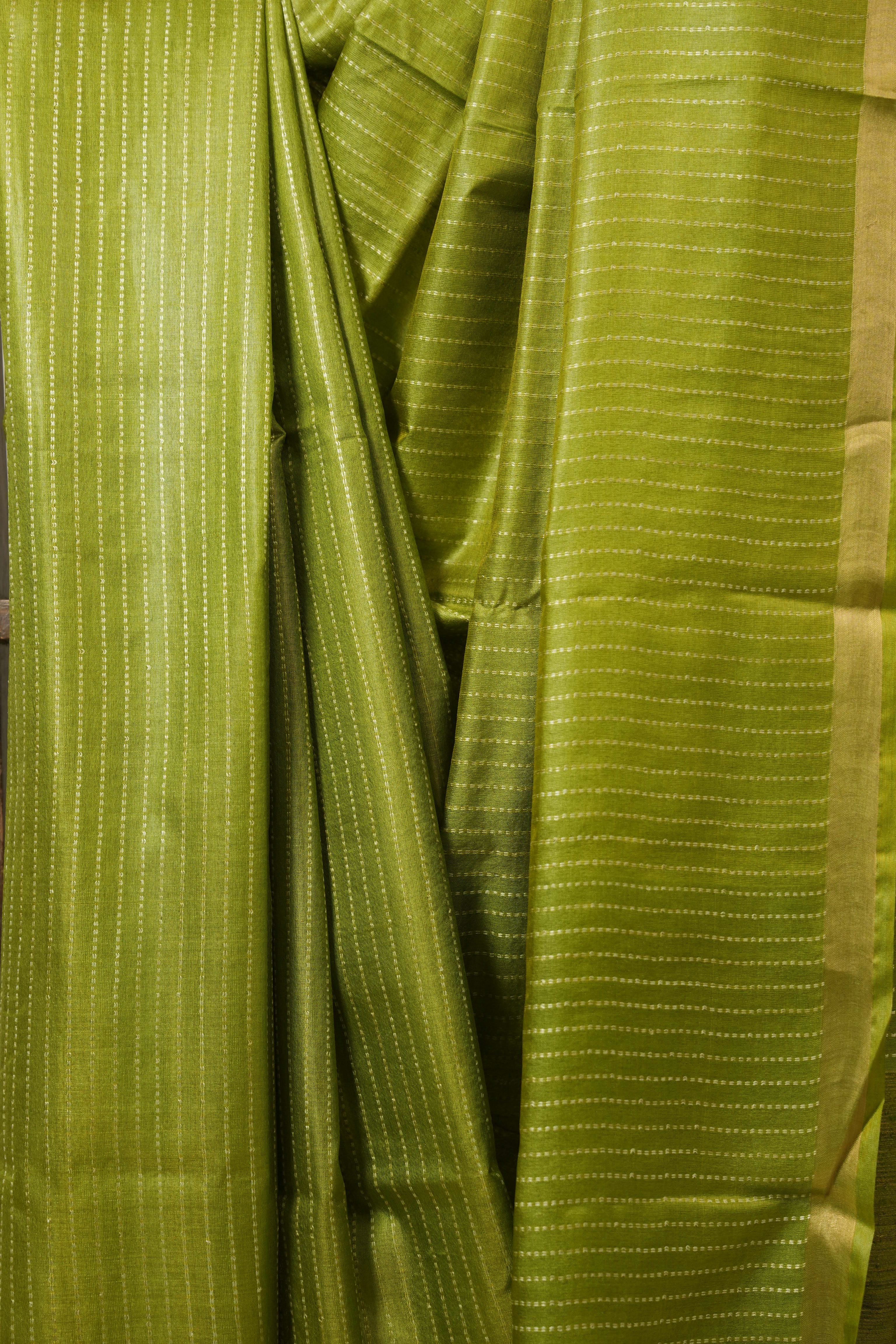 Green Tussar Silk Saree - SRGTSS1789