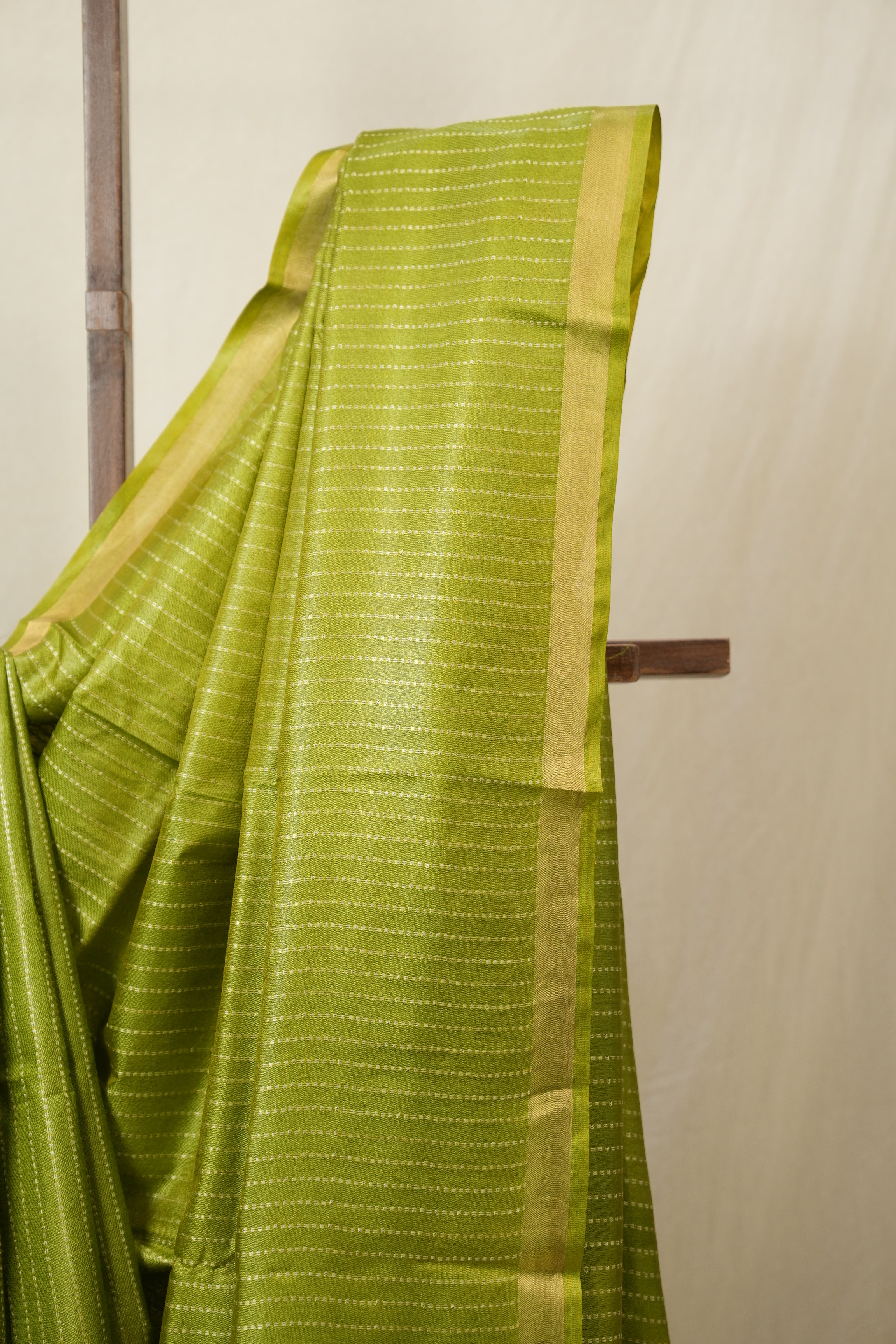 Green Tussar Silk Saree - SRGTSS1789