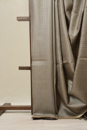 Grey Tussar Silk Saree - SRGTSS1790