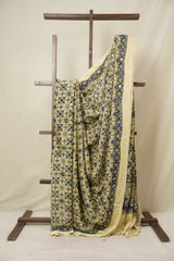 Cream HBP Modal Silk Saree - SRCMSS644