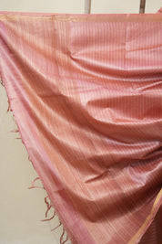 Pink Tussar Silk Saree - SRPTSS1788