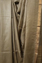 Grey Tussar Silk Saree - SRGTSS1787