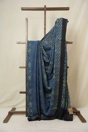 Blue HBP Modal Silk Saree - SRBMSS645