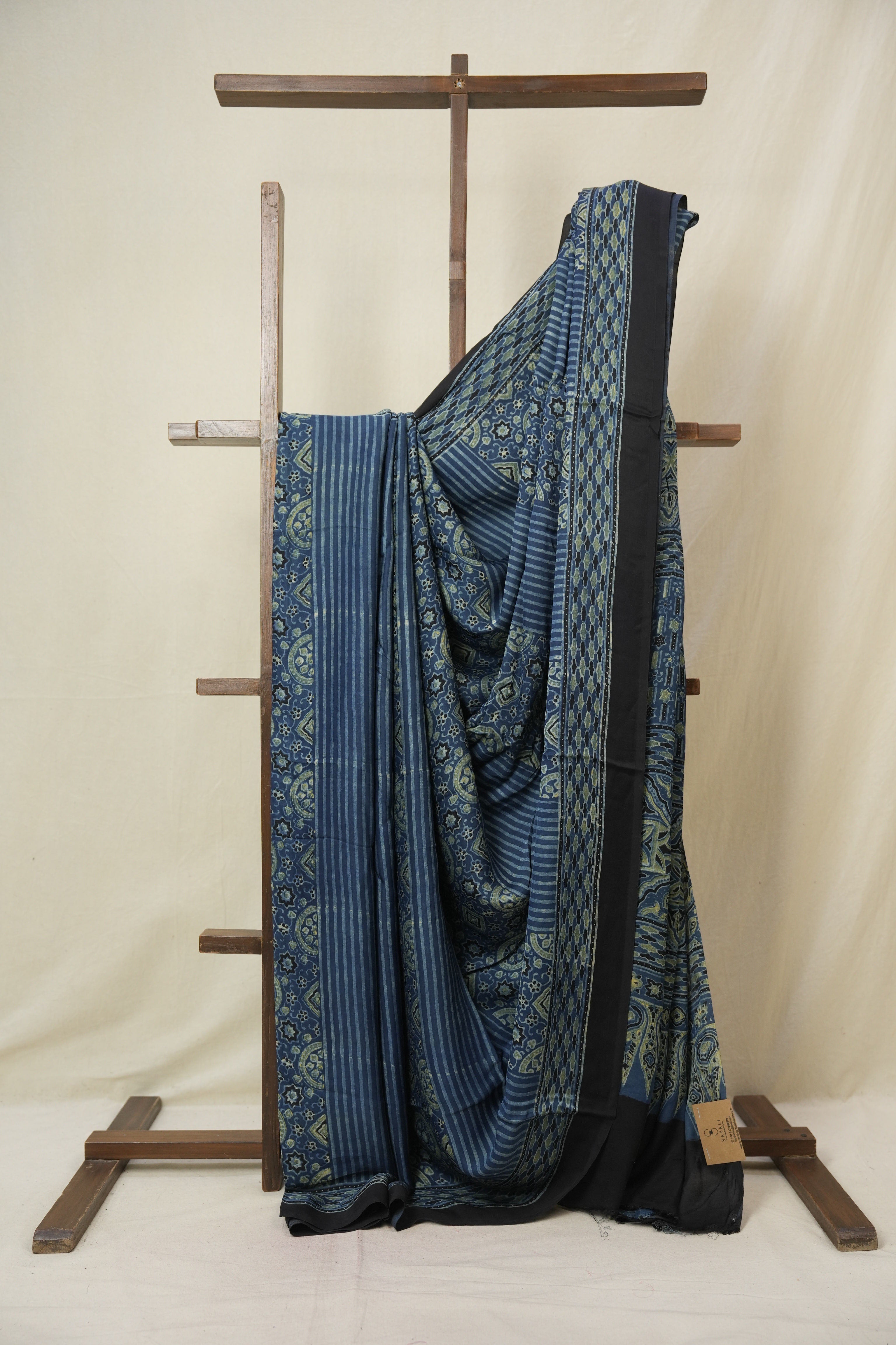 Blue HBP Modal Silk Saree - SRBMSS645