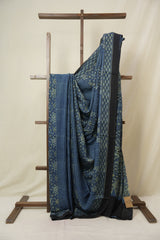 Blue HBP Modal Silk Saree - SRBMSS645