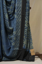 Blue HBP Modal Silk Saree - SRBMSS645