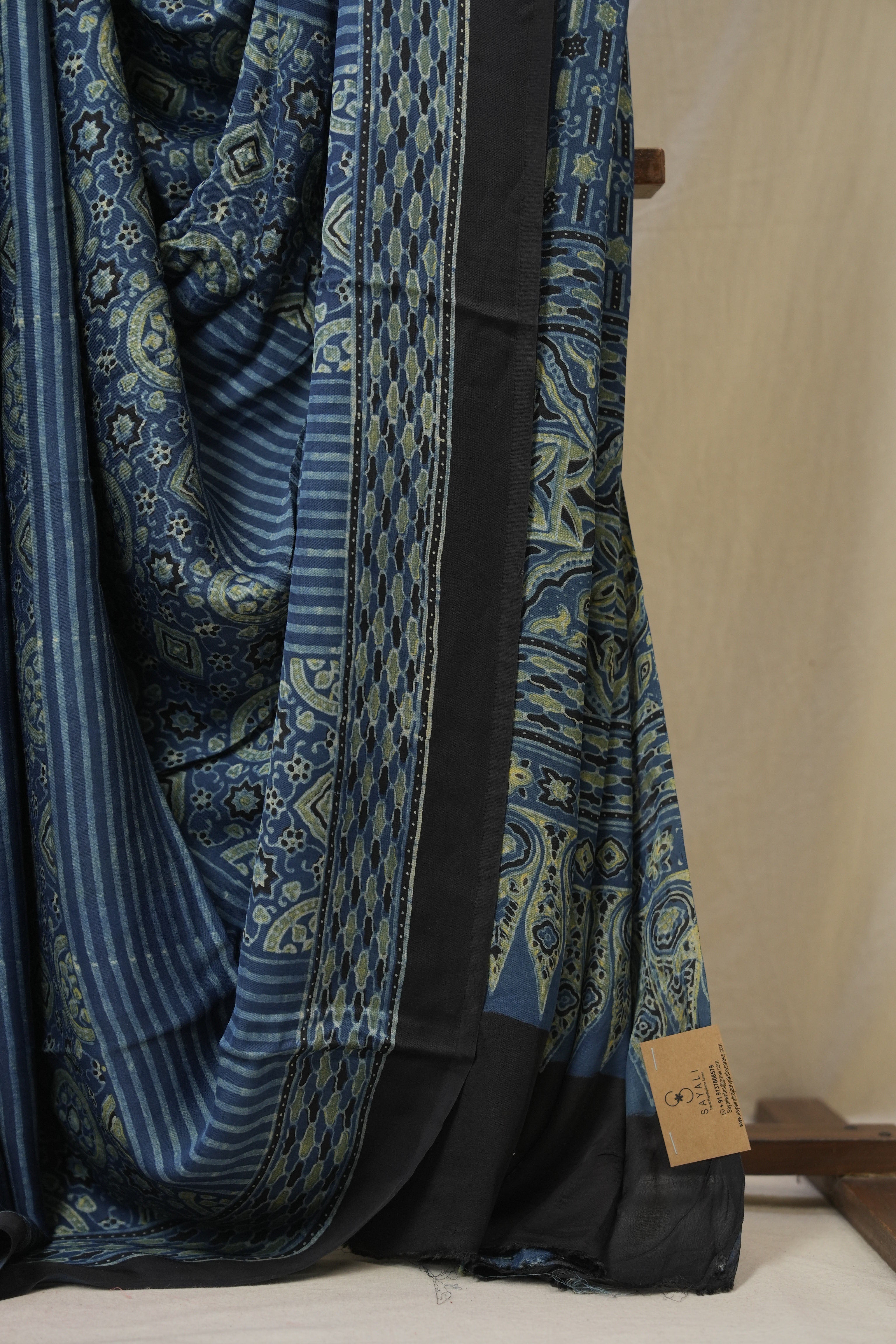 Blue HBP Modal Silk Saree - SRBMSS645