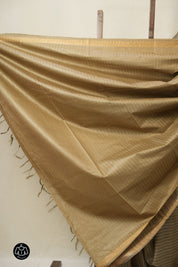 Grey Tussar Silk Saree - SRGTSS1787