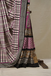 Pink Mushroom HBP Cotton Saree - SRPMCS2871