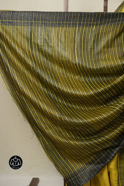 Yellow Tussar Silk Saree - SRYTSS1805