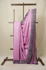 Pink Tussar Silk Saree - SRPTSS1807