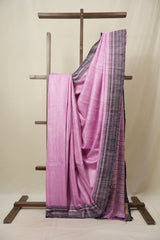 Pink Tussar Silk Saree - SRPTSS1807