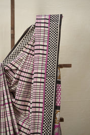 Pink Mushroom HBP Cotton Saree - SRPMCS2871