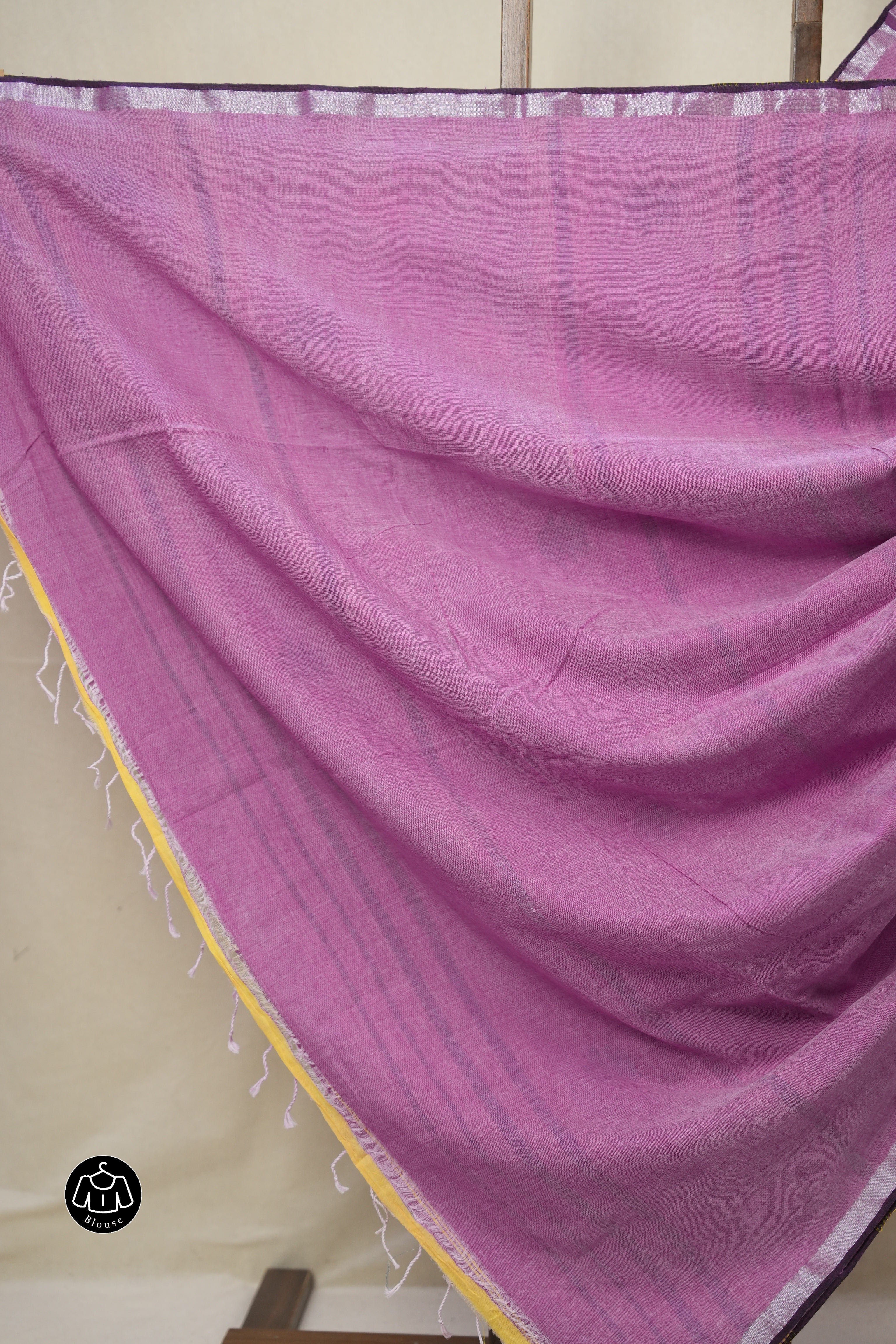 Lavender Bengal Cotton Jamdani Saree - SRLBCJS246