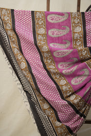 Pink Mushroom HBP Cotton Saree - SRPMCS2871