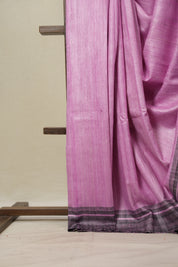 Pink Tussar Silk Saree - SRPTSS1807
