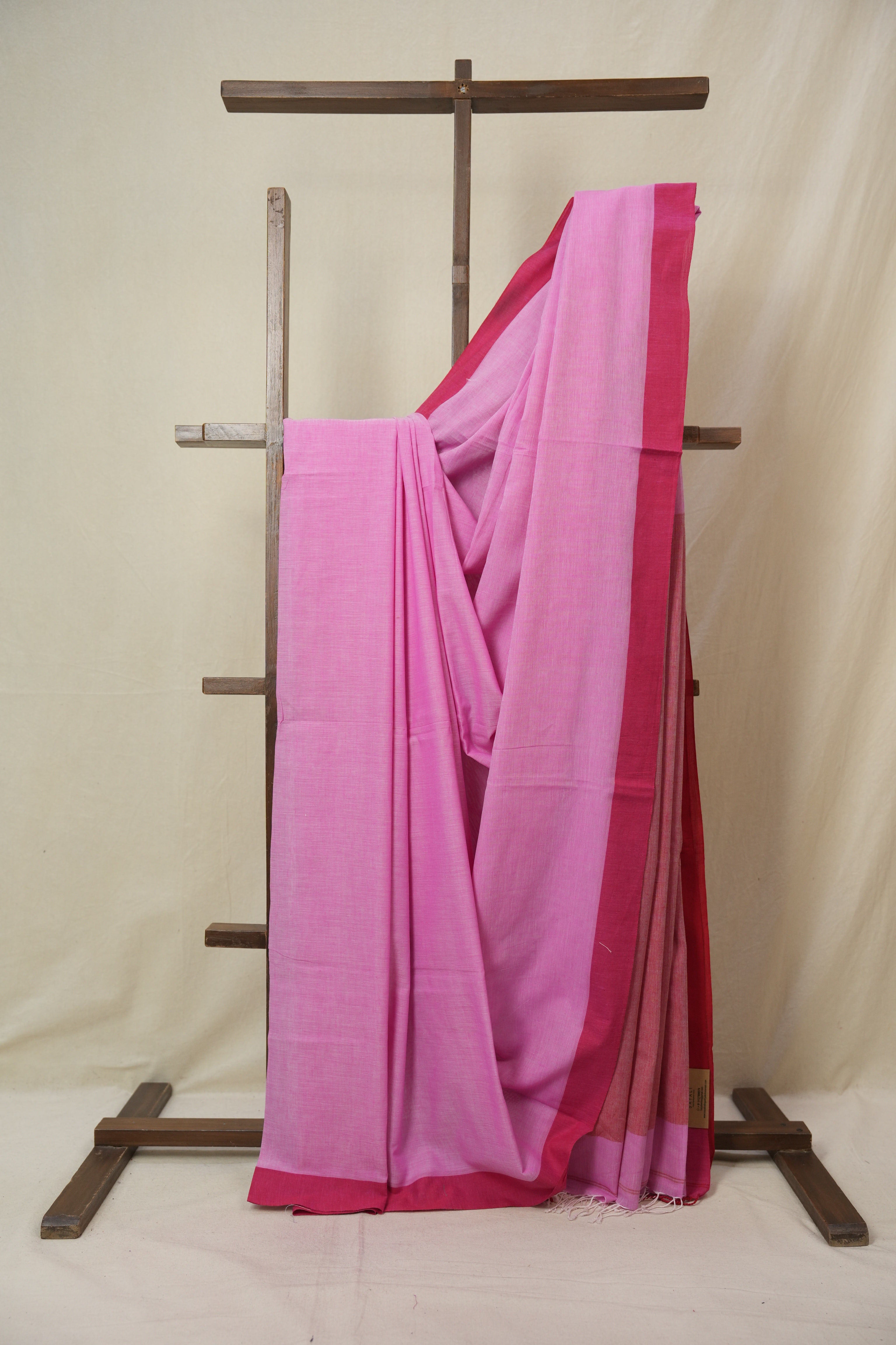 Pink Bengal Cotton Saree - SRPBCS173