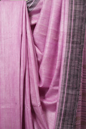 Pink Tussar Silk Saree - SRPTSS1807