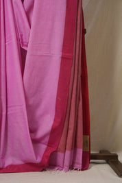 Pink Bengal Cotton Saree - SRPBCS173