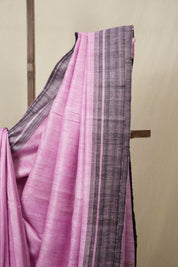 Pink Tussar Silk Saree - SRPTSS1807