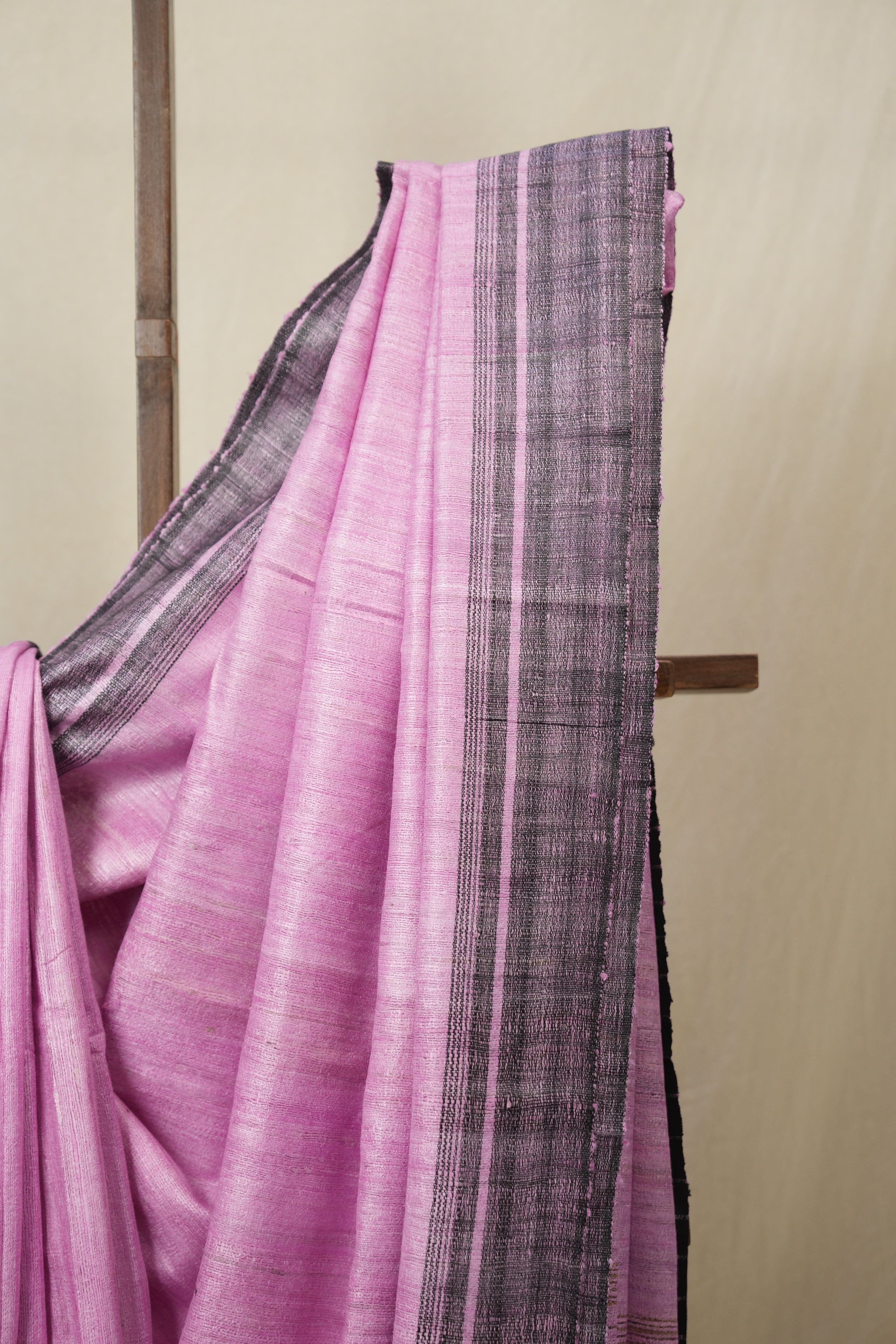Pink Tussar Silk Saree - SRPTSS1807