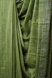 Green Tussar Silk Saree - SRGTSS1804