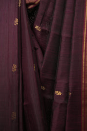 Maroon Raw Silk Saree - SRMRSS1066