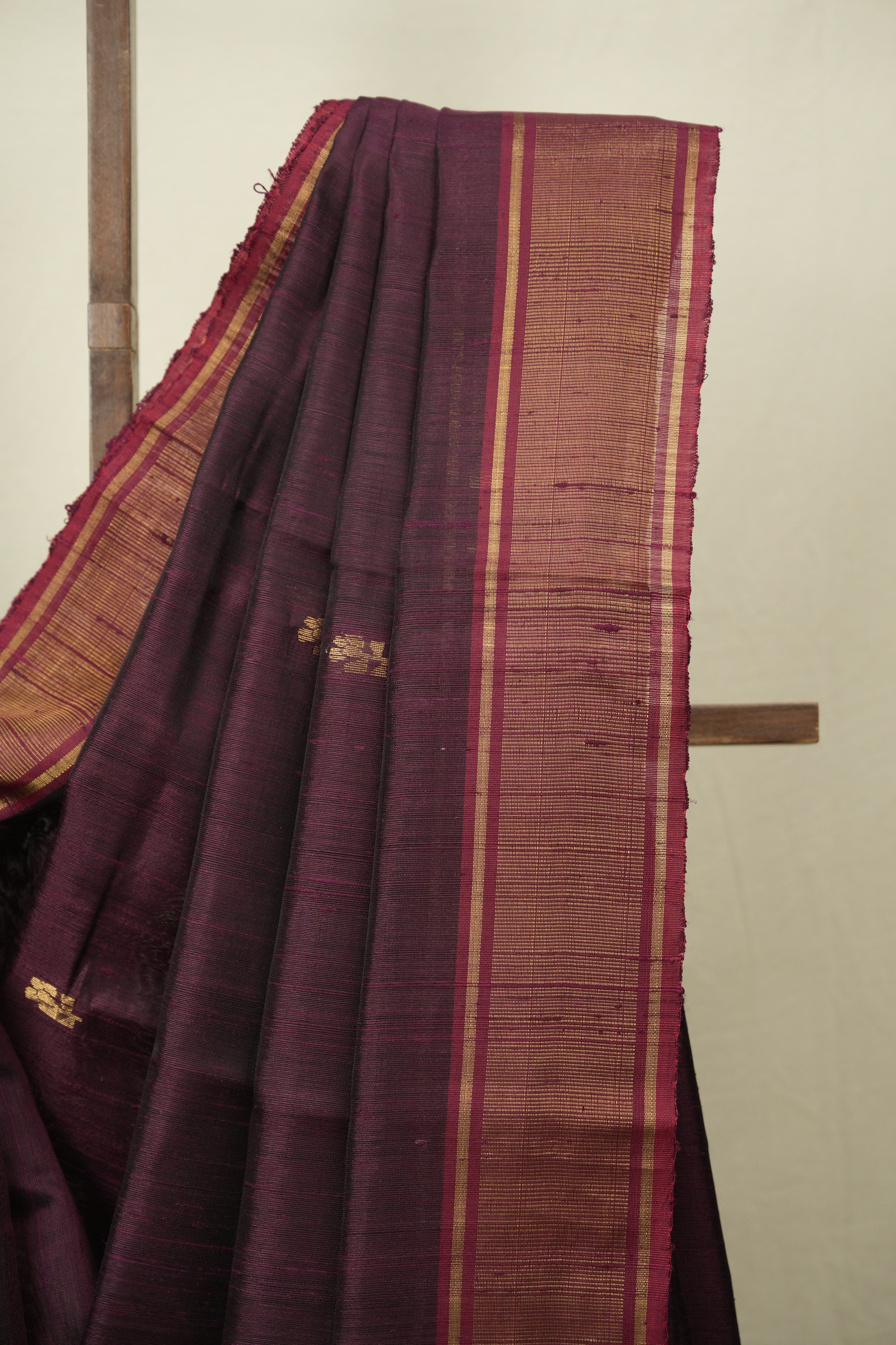 Maroon Raw Silk Saree - SRMRSS1066