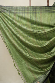 Green Tussar Silk Saree - SRGTSS1804