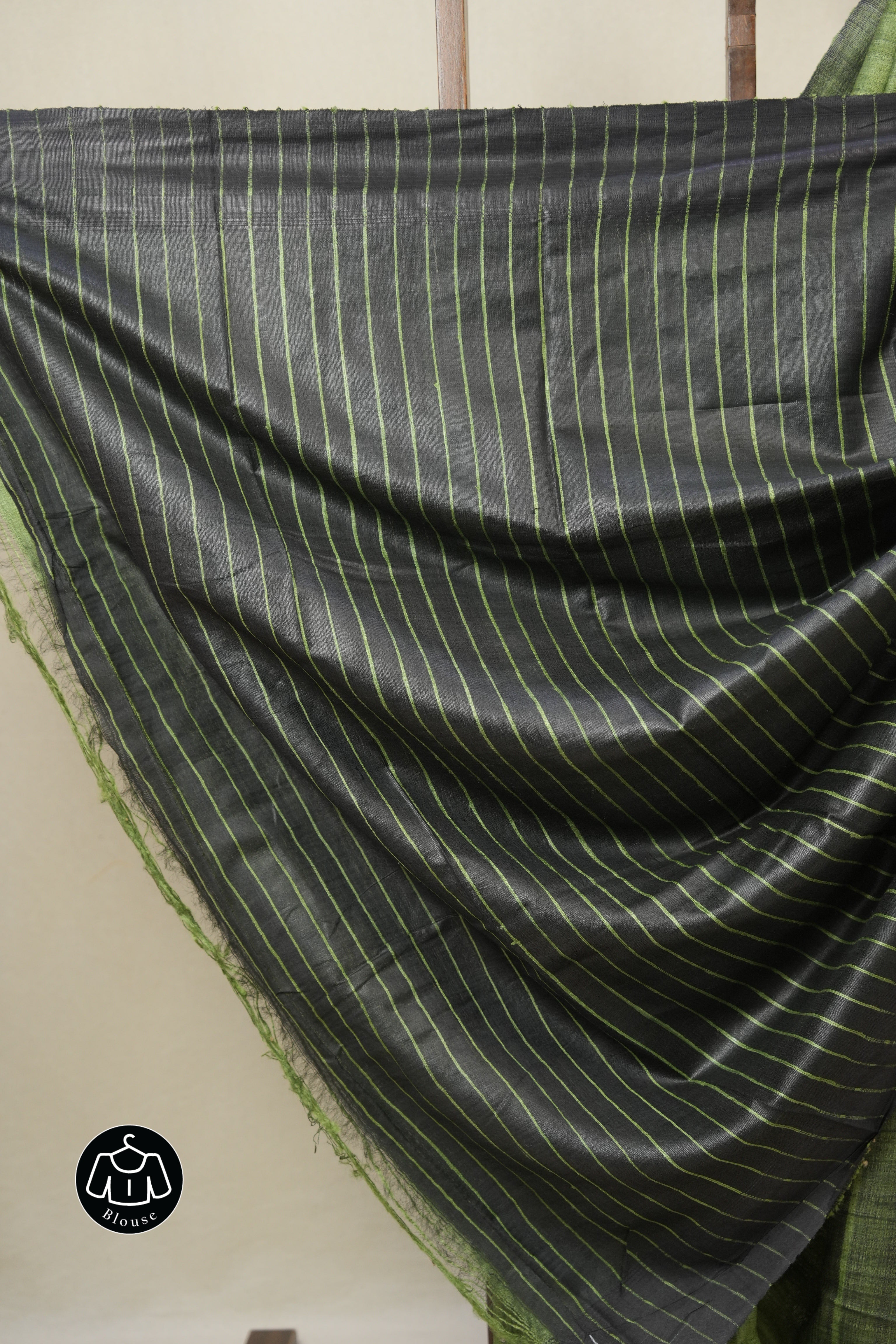 Green Tussar Silk Saree - SRGTSS1804