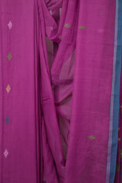 Pink Mul Bengal Cotton Jamdani Saree - SRPCJS244