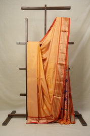 Pastel Orange Silk Paithani Saree - SRPOSPS558