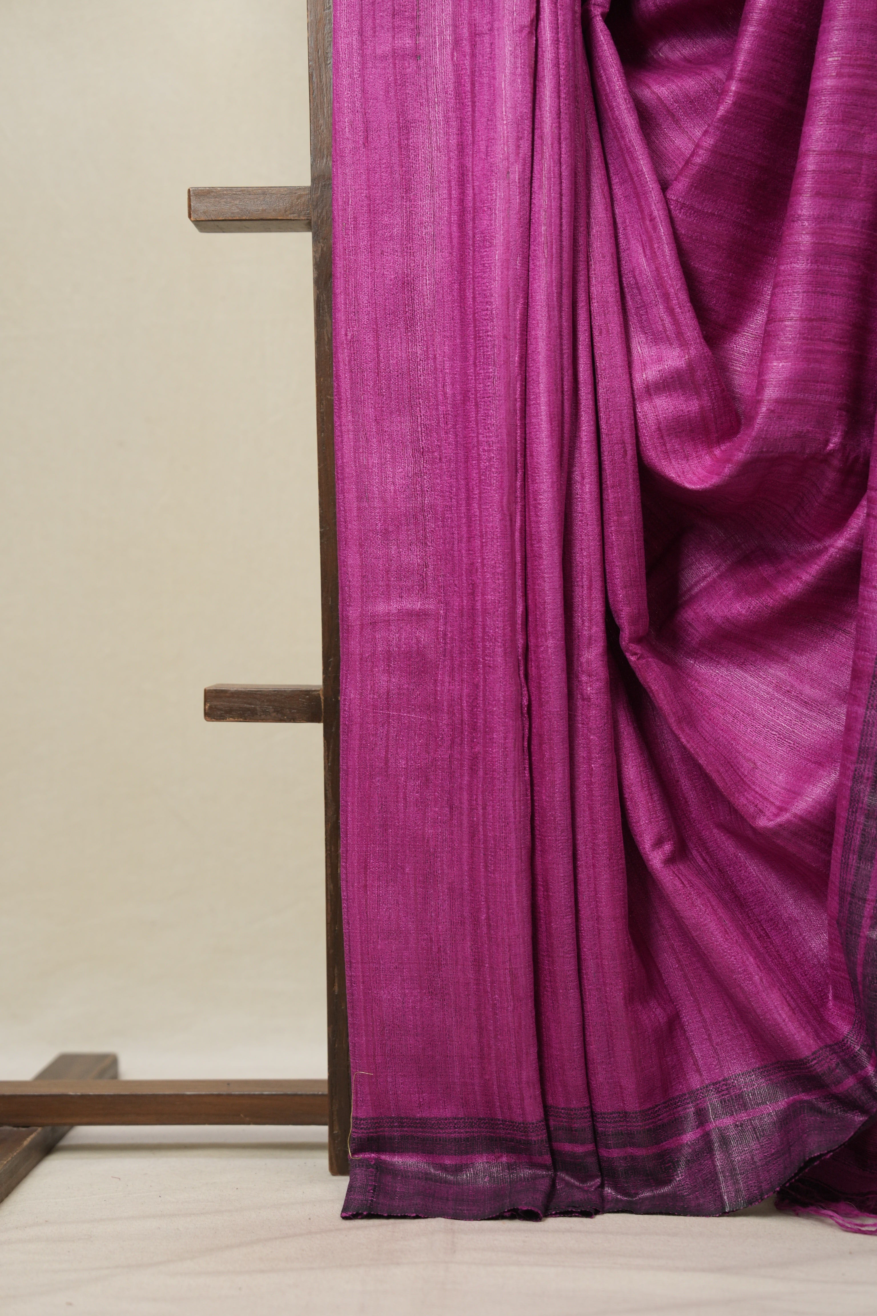 Pink Tussar Silk Saree - SRPTSS1802