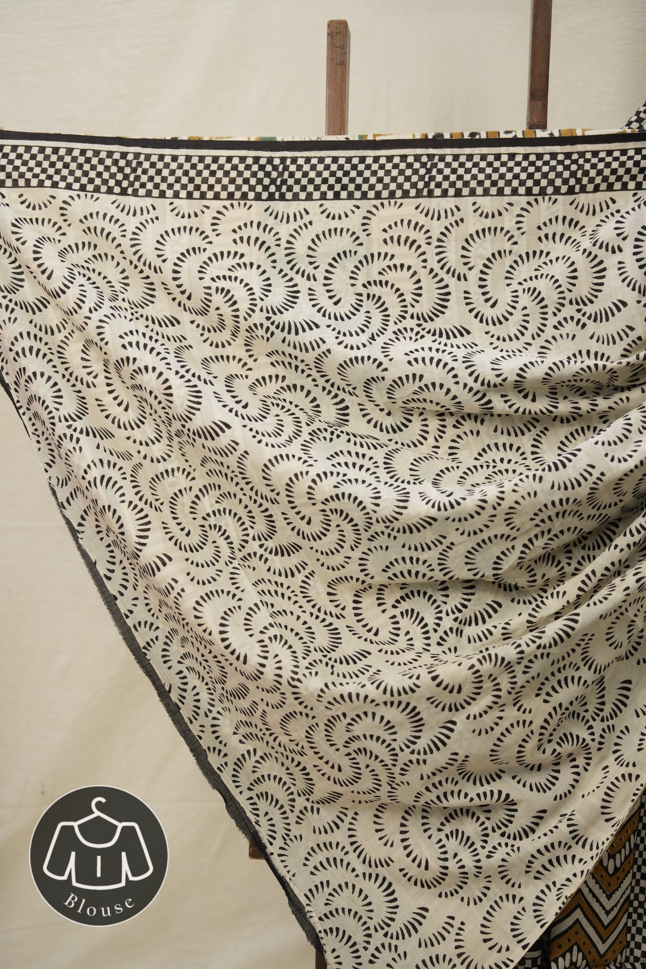 Grass Green HBP Cotton Saree - SRGGCS2869