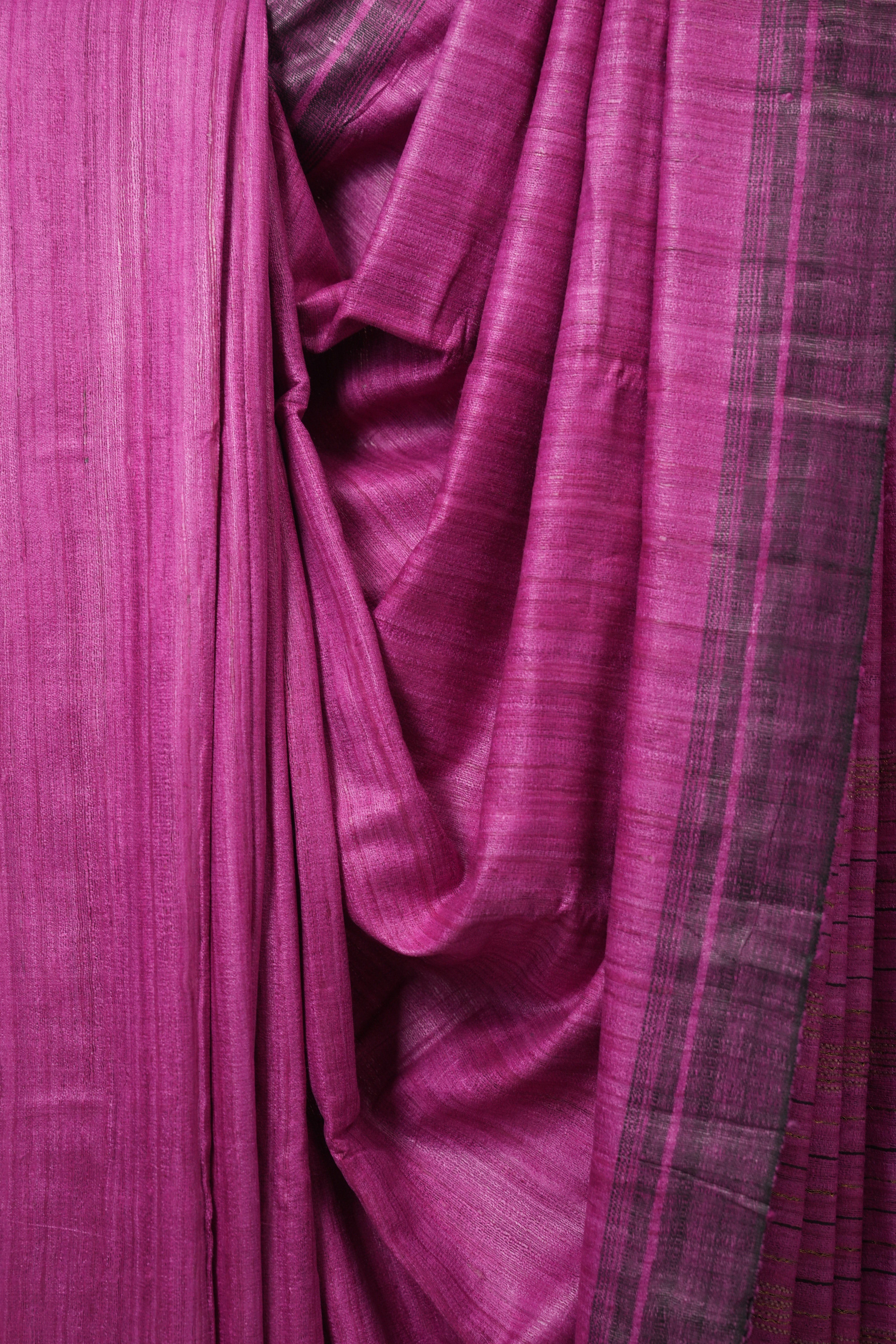 Pink Tussar Silk Saree - SRPTSS1802