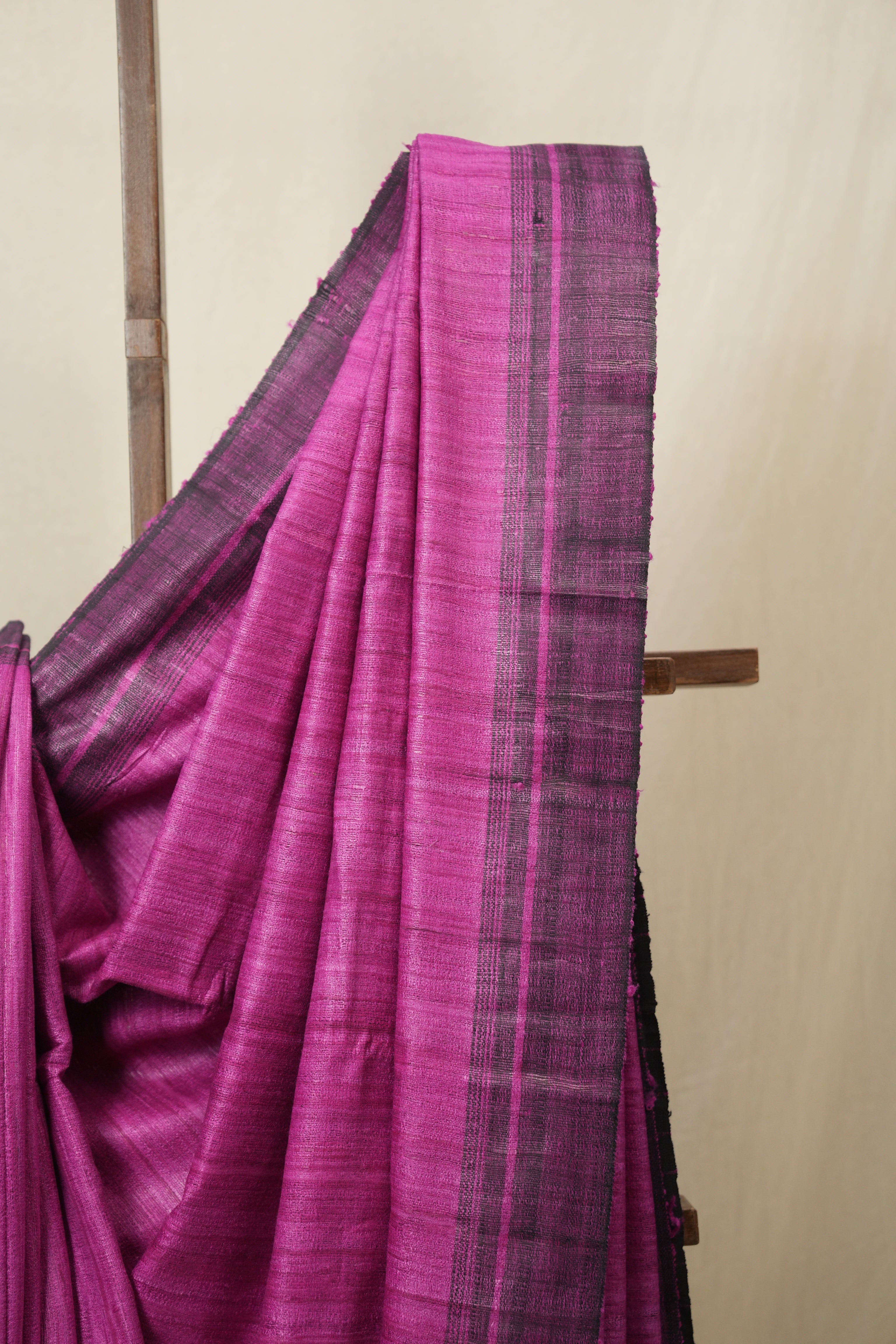 Pink Tussar Silk Saree - SRPTSS1802