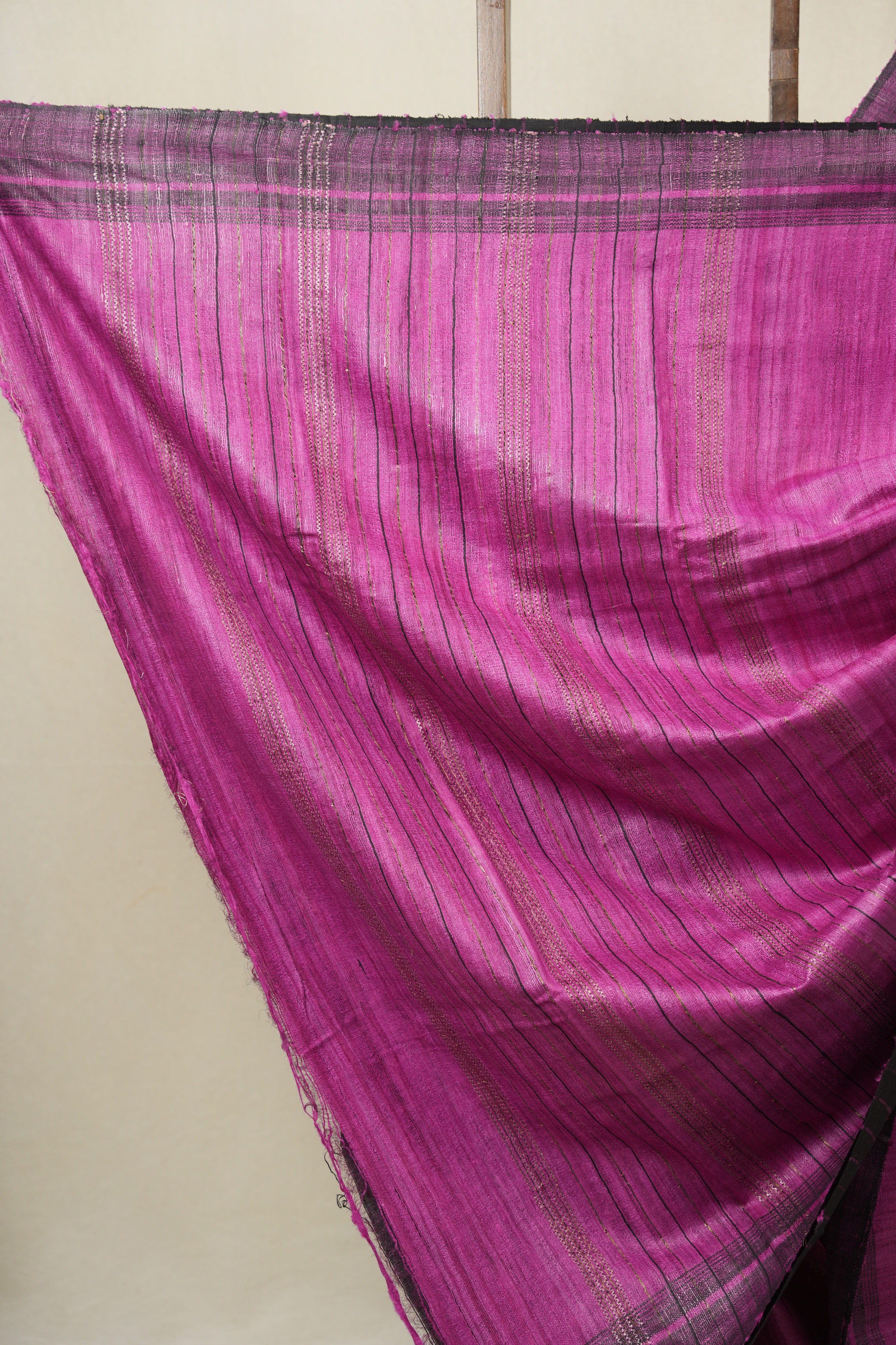 Pink Tussar Silk Saree - SRPTSS1802