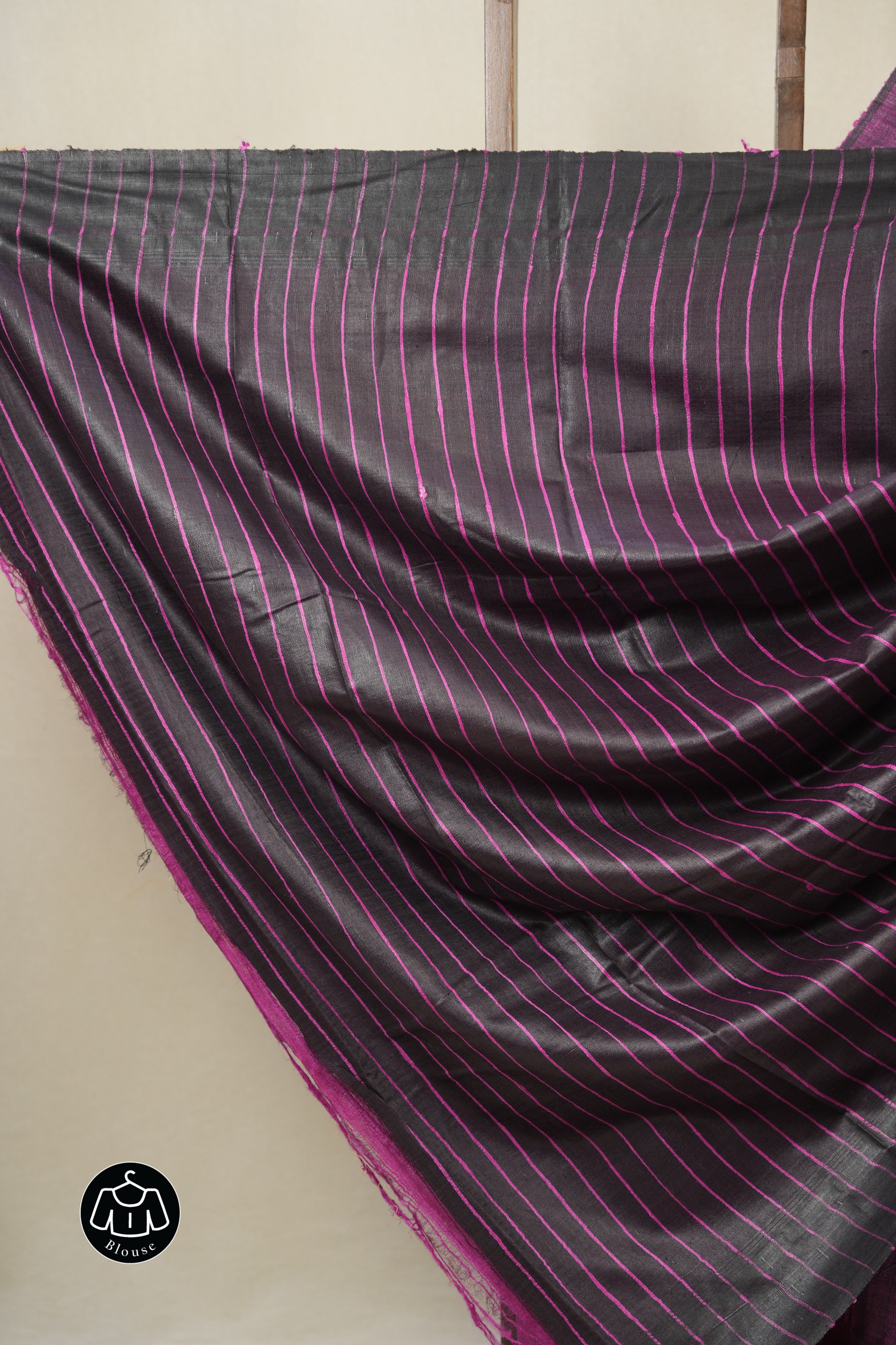 Pink Tussar Silk Saree - SRPTSS1802