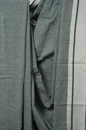 Light Sea Green Small Checks Cotton Patteda Anchu Saree - SRLSGPAS321