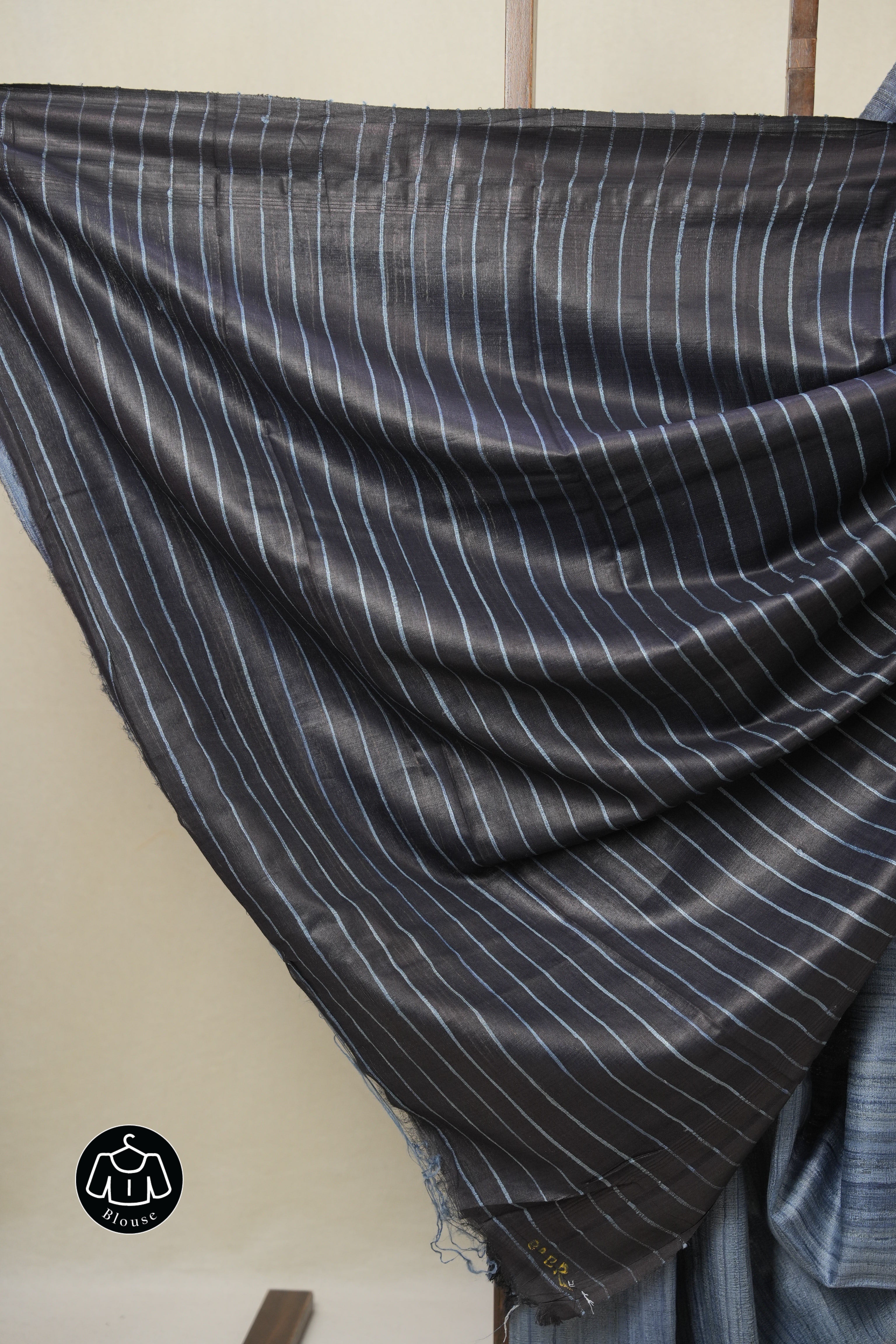 Blue Tussar Silk Saree - SRBTSS1803