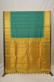 Green Gadwal Silk Saree - SRGGSS621