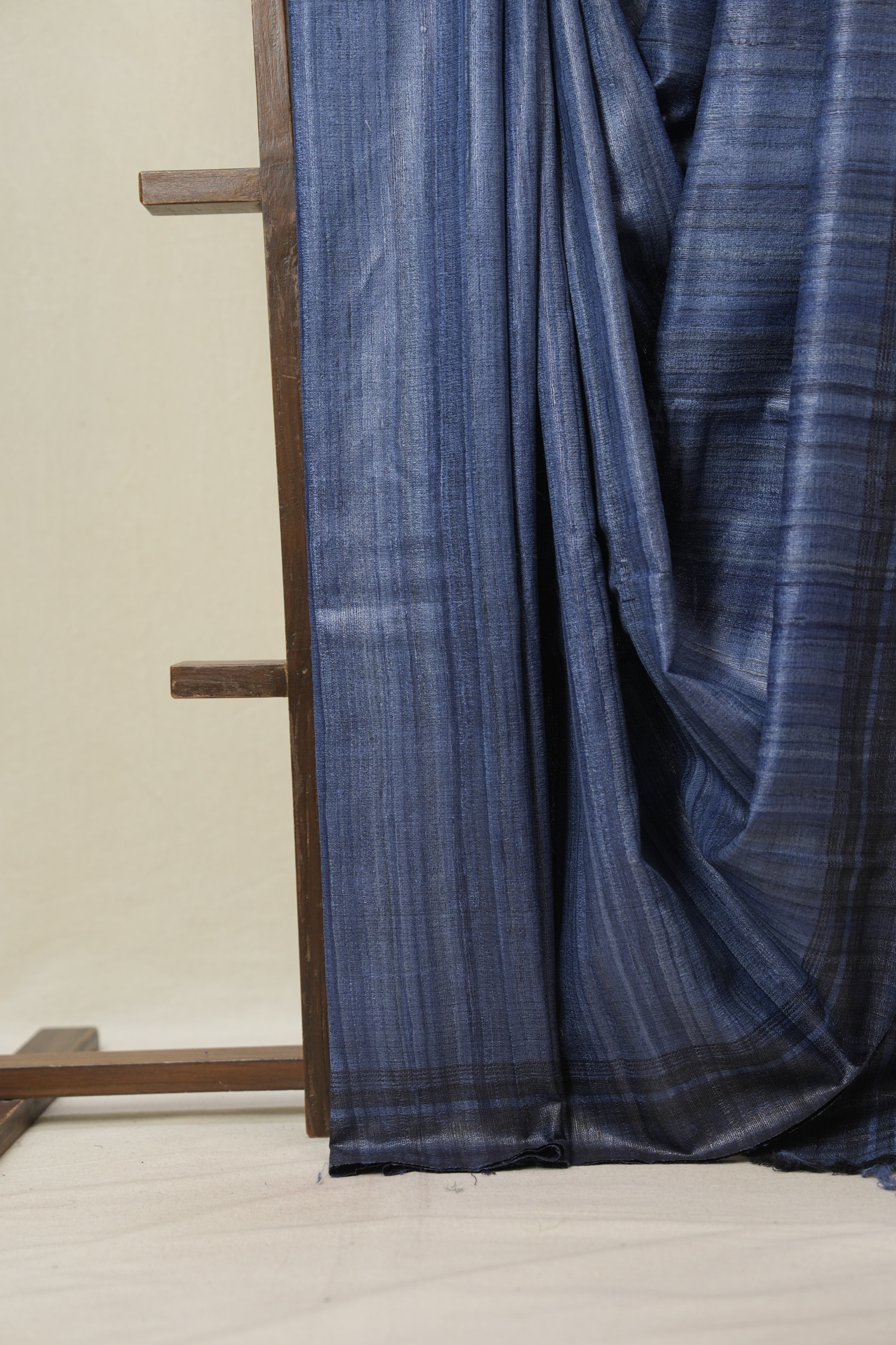 Blue Tussar Silk Saree - SRBTSS1806