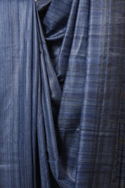 Blue Tussar Silk Saree - SRBTSS1806